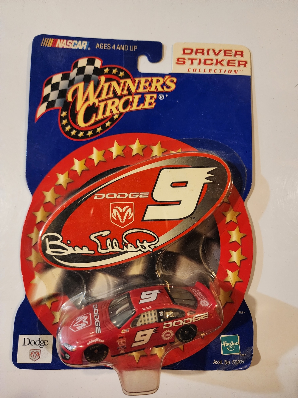 Hasbro Winner's Circle Red Dodge #9 Race Car Toy